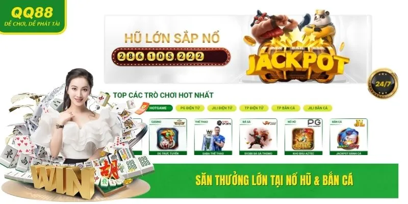 QQ88 🎖️ Trang Chủ Chính Thức QQ88.COM | Đăng Ký QQ888 +88K 24 Săn thưởng hấp dẫn tại Nổ hũ & Bắn cá